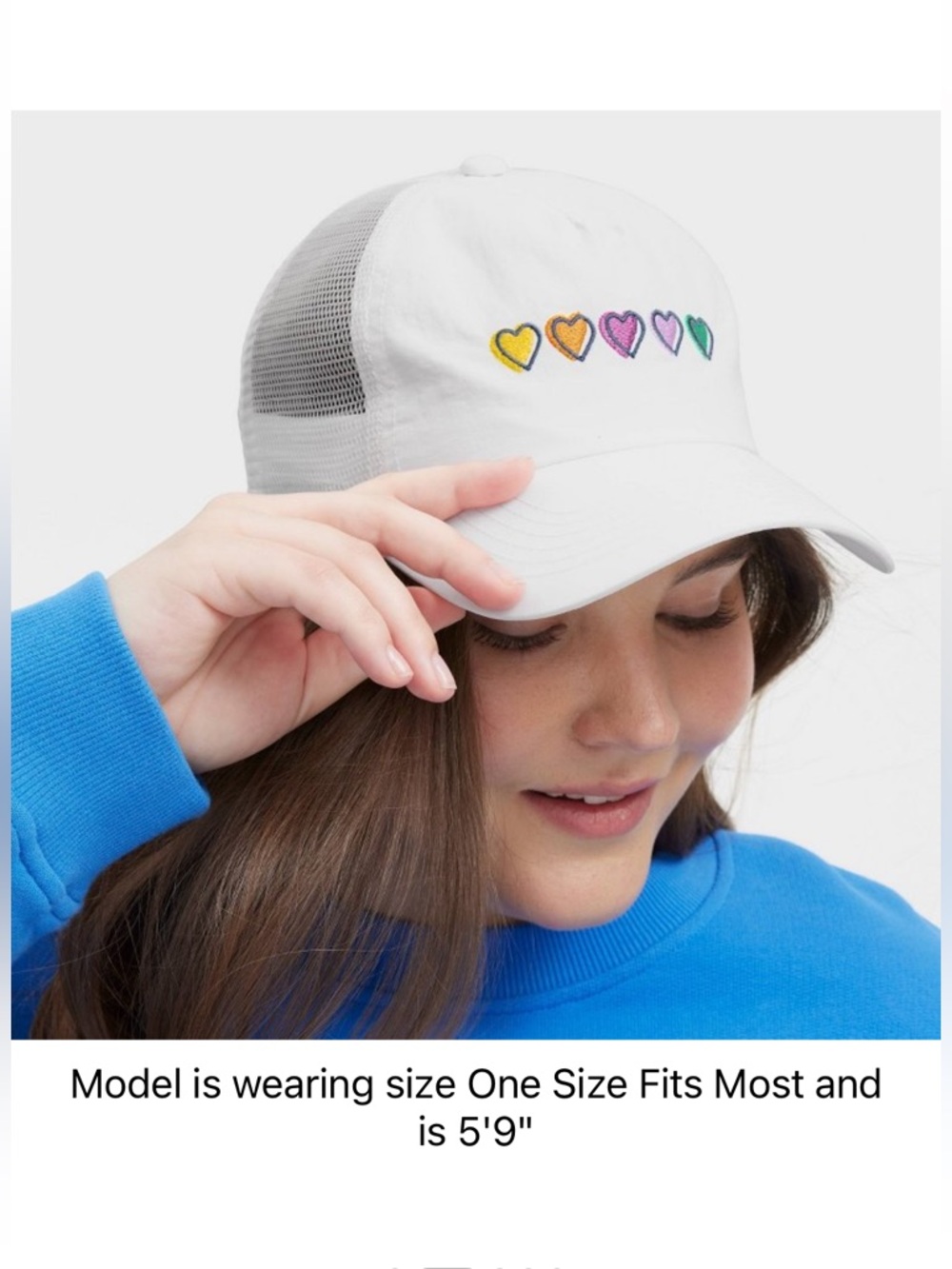 Roller Rabbit x Target Disco Hearts Baseball Hat - Picture 2 of 5